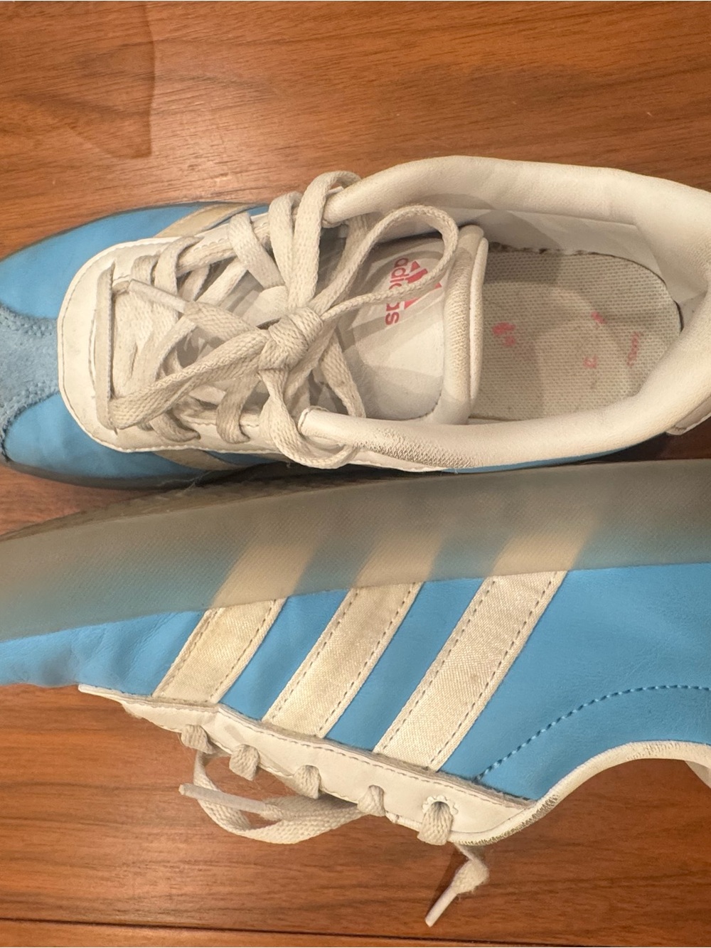 adidas Disney Cinderella VL Court 3.0 Blue Kids Shoes Size 2